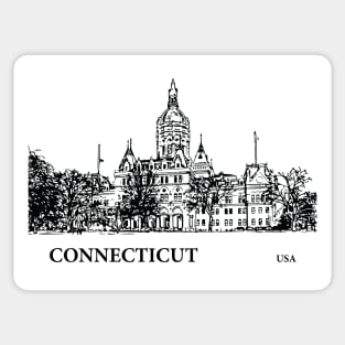 Connecticut State USA Sticker